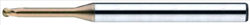 Micro-Fraise Carbure Monobloc 2 dents Ø2.00 mm Bout Hémisphérique - L.ut=10mm